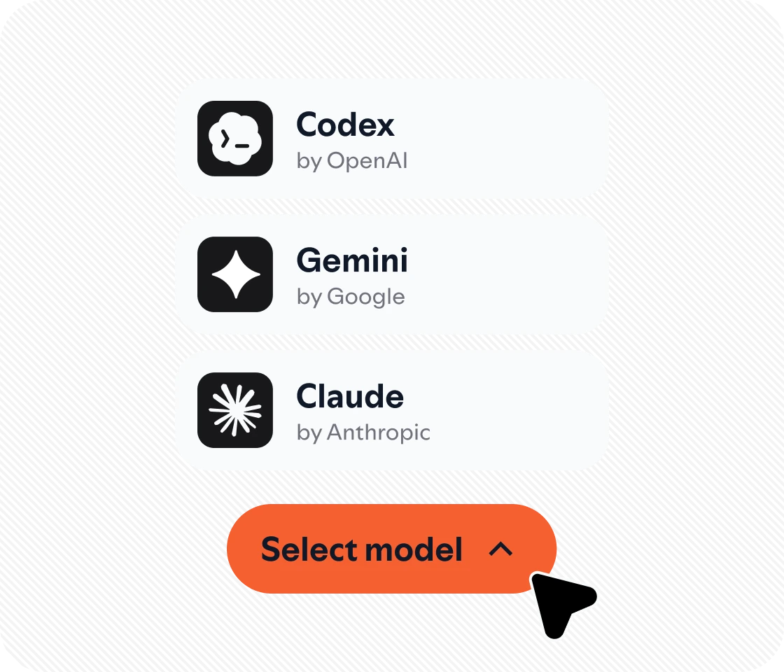 Xirp running with different models while the same project context persists